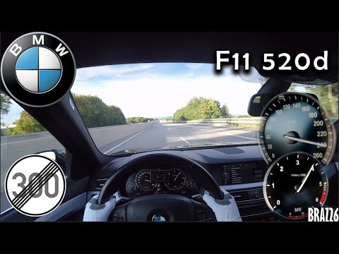 BMW F11 520d M-Package TOP SPEED (240kp/h) NO SPEEDLIMIT HIGHWAY | BRAZ26