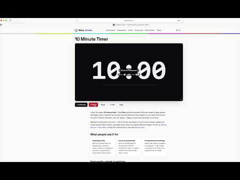 BlankScreen video preview