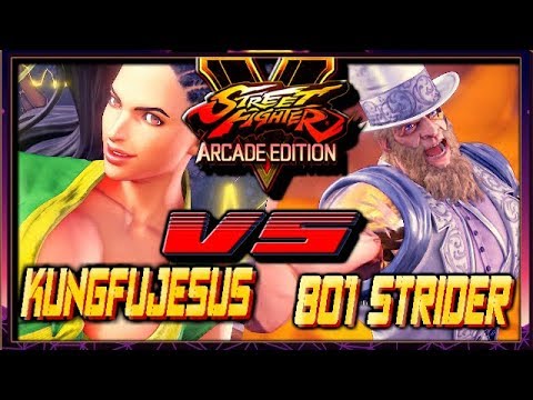 SFV AE ☆  KungFuJesus (Laura) vs 801 Strider (G) Street fighter V Arcade edition