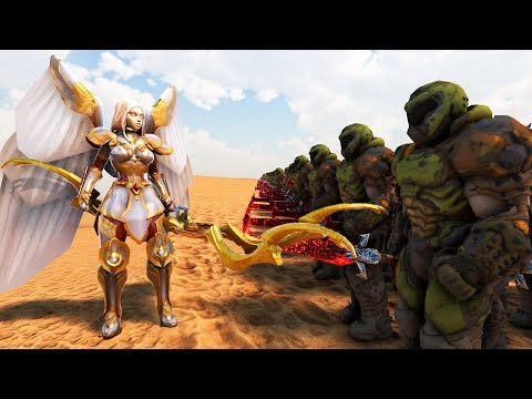 Angel vs 2,000,000 Doom Slayer | Ultimate Epic Battle Simulator 2 | UEBS 2