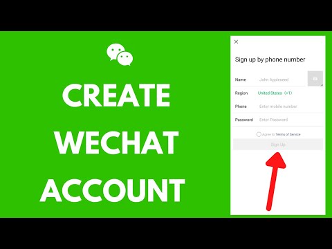 Sign up wechat with email