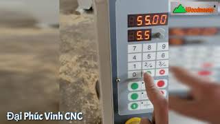 Máy bào cuốn 1 mặt dao xoắn | Bào cuốn chỉnh lên/xuống bàn bằng điện, băng tải cuốn phôi tự động