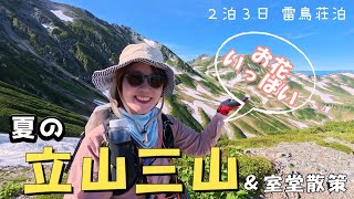A summer hike through Mt. Tateyama, full of flowers! Stayed at Raicho-so. Enjoyed the food, hot s...