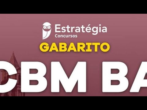 Gabarito Extraoficial - Raciocínio Lógico - CBM BA 2020