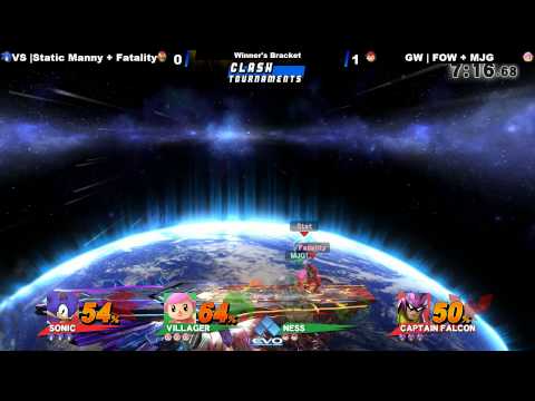 Evo 2015 - StaticManny + Fatality vs FOW + MJG - Smash Wii U