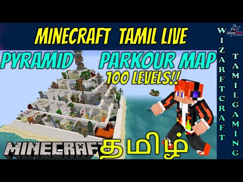 MInecraft Tamil 100 Levels Parkour map || Miniature Pixels || WizardCraftTG