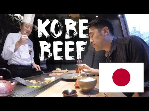 Trying Kobe Beef in Osaka