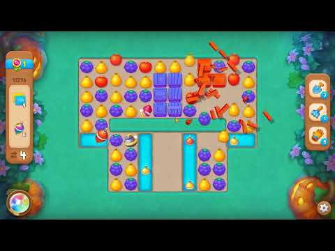 Gardenscapes level 11296 No Boosters Gameplay
