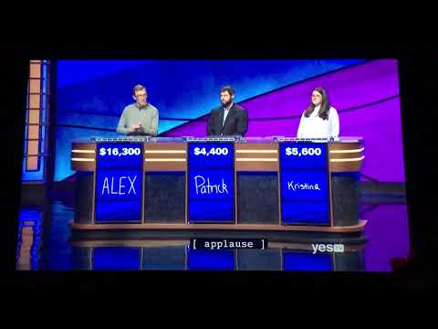 Jeopardy! 3rd Daily Double, (Adam vs. Patrick vs. Kristina), (10/11/18)