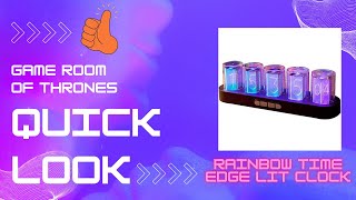 Quick Look - Rainbow Time RGB LED Edge Lit Clock (Unboxing / Review / Testing) #clock #rgb #led