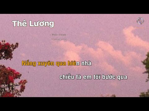 THÊ LƯƠNG - PHÚC CHINH (Guitar beat solo karaoke) | Muối SV