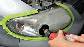 How to Restore Car Headlights with 3M Headlight Restoration Kit? How to Polish Old Car Headlights?