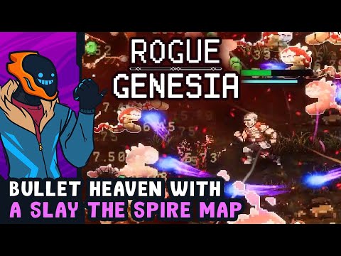 Bullet Heaven With A Slay The Spire Map & Relics - Rogue Genesia [Demo]