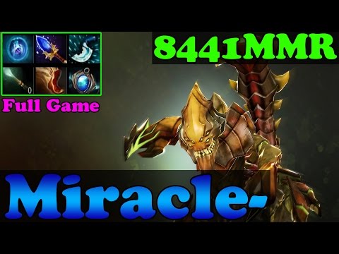Dota 2 - Miracle- 8441MMR Plays Sand King - Mid Lane - Full Game - Ranked Match Gameplay