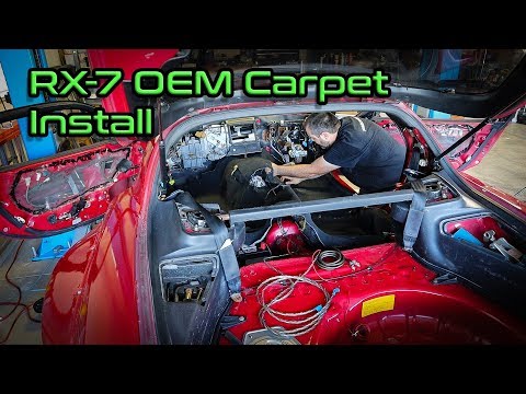 FD RX7 Insulation and Carpet Install