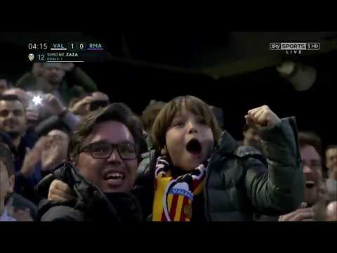 Golazo de SIMONE ZAZA Valencia vs Real Madrid 1-0 [La Liga] 22/02/2017
