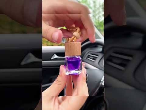SEAMETAL Car Air Freshener Hanging Glass Pendant Car Perfume Diffuser Bottle Fragrance