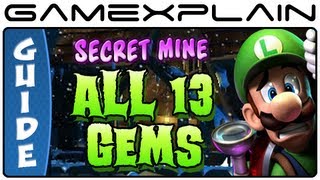 Luigi's Mansion 2: Dark Moon: All 13 Gems in Secret Mine - Guide & Walkthrough