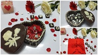 Chocolate Heart Box | Edible Chocolate Box | Valentine Gift Idea #mrshome