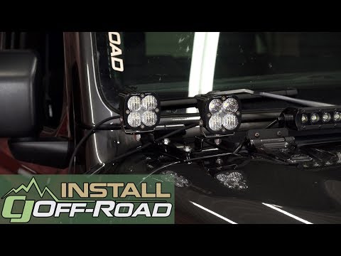 Jeep Wrangler JL Install: Baja Designs Lower A-Pillar Dual Light Mounts 2018-2019