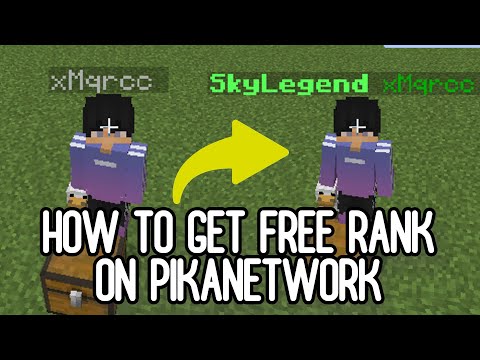 Entity414 - HOW TO GET FREE RANK ON PIKANETWORK?! | Minecraft