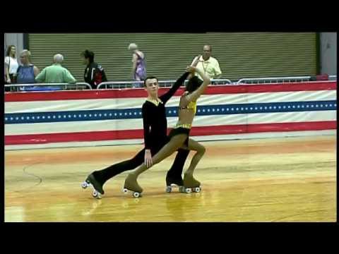 2015 US Roller Nationals - JrWC Pairs Short Program - Keaton Mitchell & Esha Harwalker