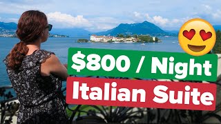 Luxury Lakeside Suite in Italy. Better than Lake Como!? Hotel Villa e Palazzo Aminta + Lake district