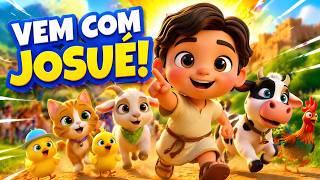 Vem Lutar Com Josué Contra Os Muros De JERICÓ! | Canção Infantil Cristã - fazendinha da criação