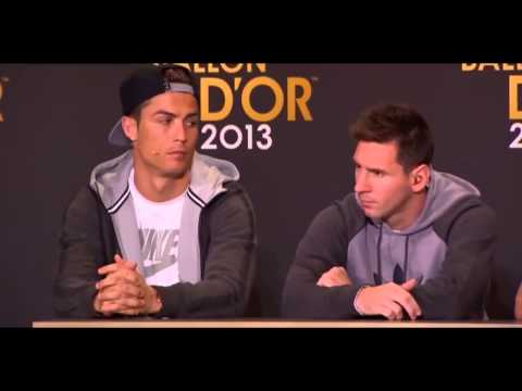 Cristiano Ronaldo and Lionel Messi   Fifa Ballon d'Or  2013 Bir Yerde