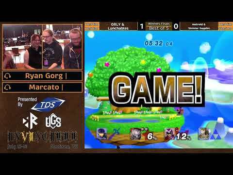 Invincible VII - Winners Finals - ORLY + Lunchables Vs. metroid + Sinister Sapphic