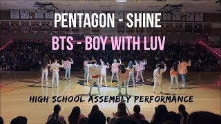 Download lagu [HKDC] PENTAGON SHINE   BTS BOY WITH LUV HIGH SCHOOL ASSEMBLY Public Dance Performance mp3
