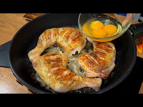 Una ama de casa italiana me enseñó a cocinar muslos de pollo! Deliciosa receta de cena ASMR!
