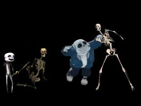 Los esqueletos con six pack bailando