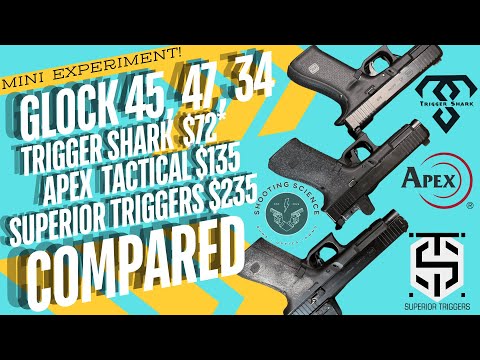 3 Triggers, 3 Glocks. Triggershark, Apex Tactical and Superior Triggers - Compared and Tested!