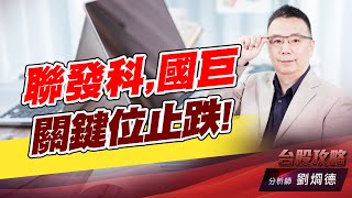 聯發科,國巨 關鍵位止跌!｜台股攻略｜劉烱德 (圖)