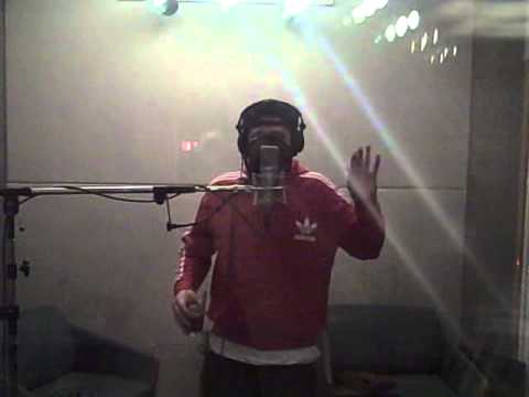 Jamie Drastik in studio Recording Champagne & Cocaine