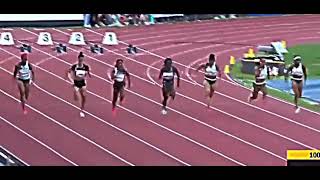 Shelly-Ann Fraser-Pryce 🇯🇲 clocks a time of 10.82s (0.3) in her 100m season opener in Luzern!!🔥🔥