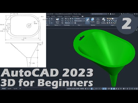 AutoCAD 2023 3D Tutorial for Beginners