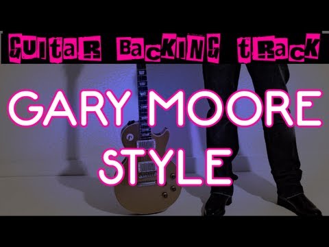 Gary Moore Style Guitar Backing Track (Am) | 60 bpm - MegaBackingTracks