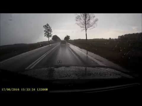 Burza, nawałnica 17.06.2016. DK 61