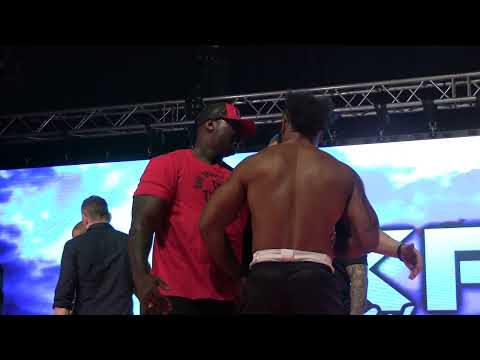 Hector Lombard vs Lorenzo Hunt get HEATED at BKFC 22 weigh-ins