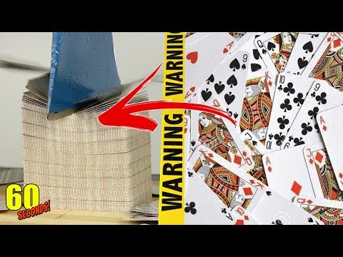 60 SECONDS Experiment - HYDRAULIC PRESS VS Playing Cards | CRASH TEST