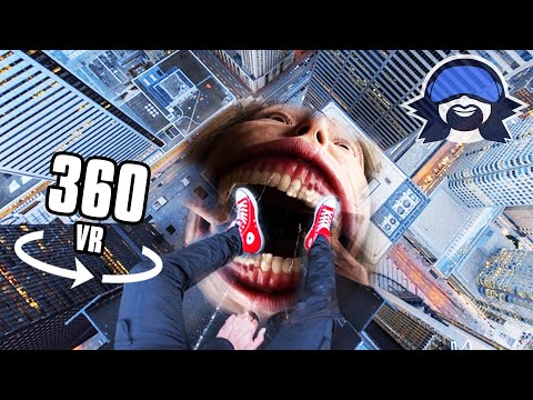 360° FEAR OF HEIGHTS! FALL AND TITAN EATS YOU! VR Experience