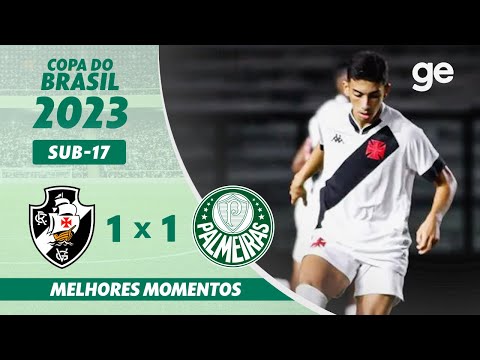 VASCO 1 X 1 PALMEIRAS | MELHORES MOMENTOS | SEMIFINAL DA COPA DO BRASIL SUB-17 | ge.globo