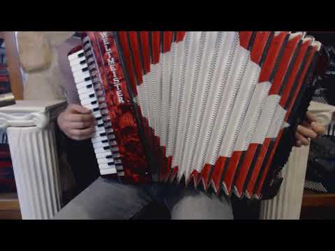 3303 - Red Weltmeister Opal Piano Accordion LMM 37 96 $2199