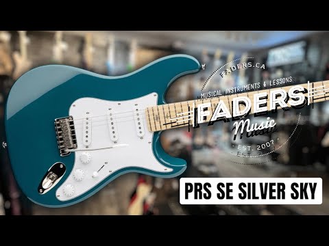 PRS SE Silver Sky - Maple Fretboard - Nylon Blue image 9