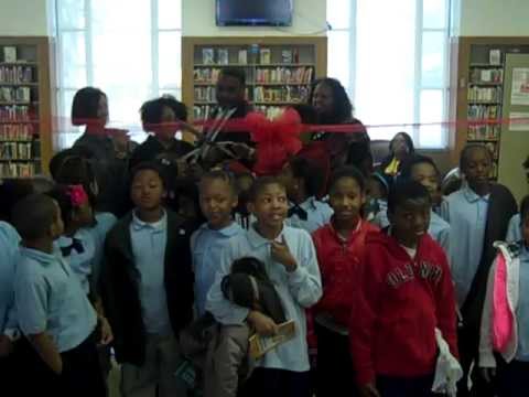 Detroit Public Library Children's Library Grand Opening Ribbon Cutting