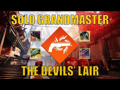 Solo The Devils' Lair Grandmaster Nightfall (Platinum, 15:27) Solar Hunter [Destiny 2]