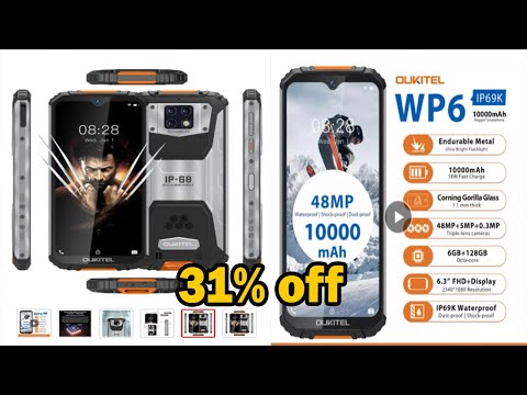 OUKITEL WP6 IP68 Rugged Waterproof Smartphone