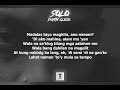 Skusta Clee - Solo (Lyrics Video)